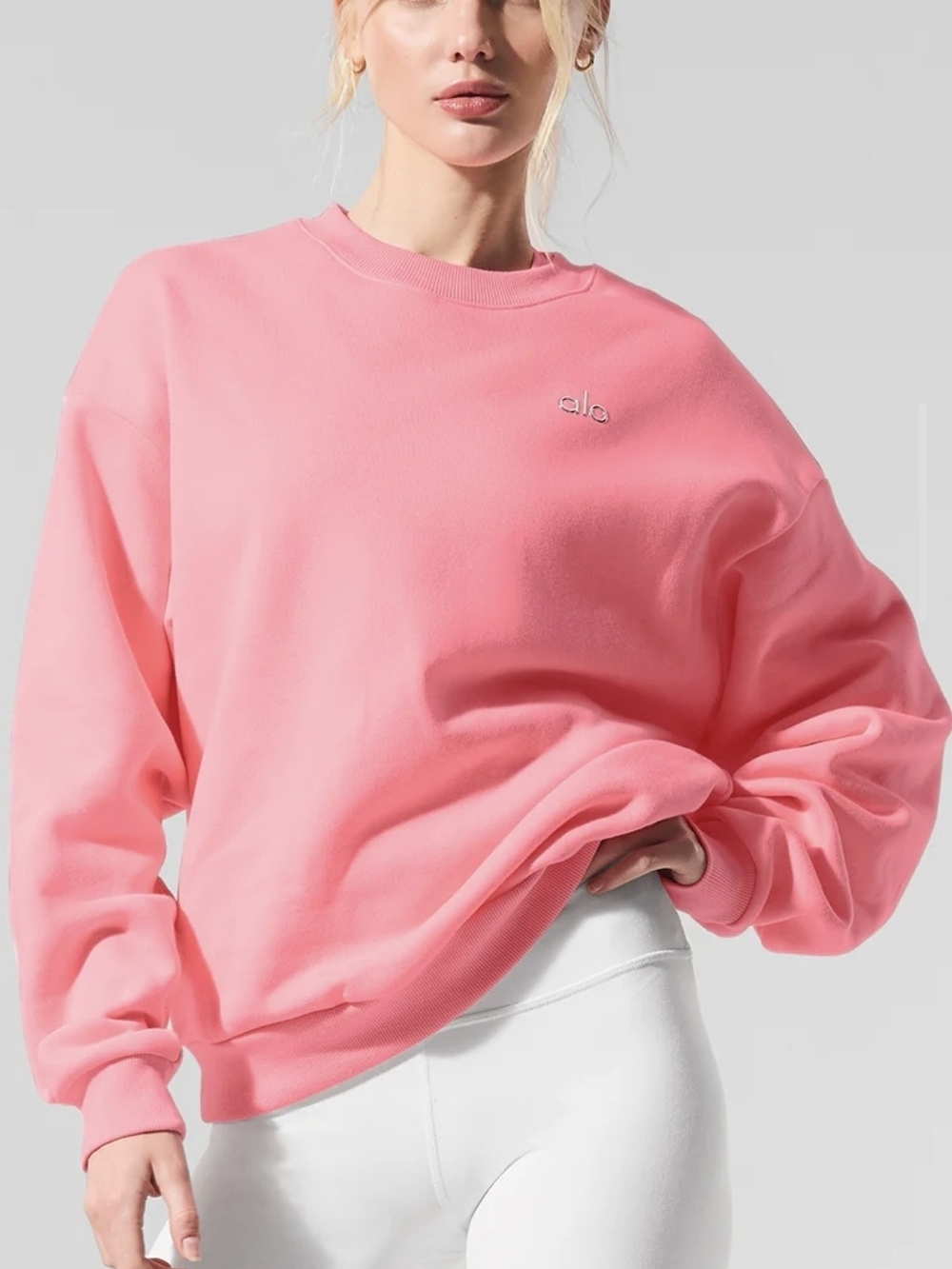 Accolade Crew Neck Pullover - Neon Bubblegum